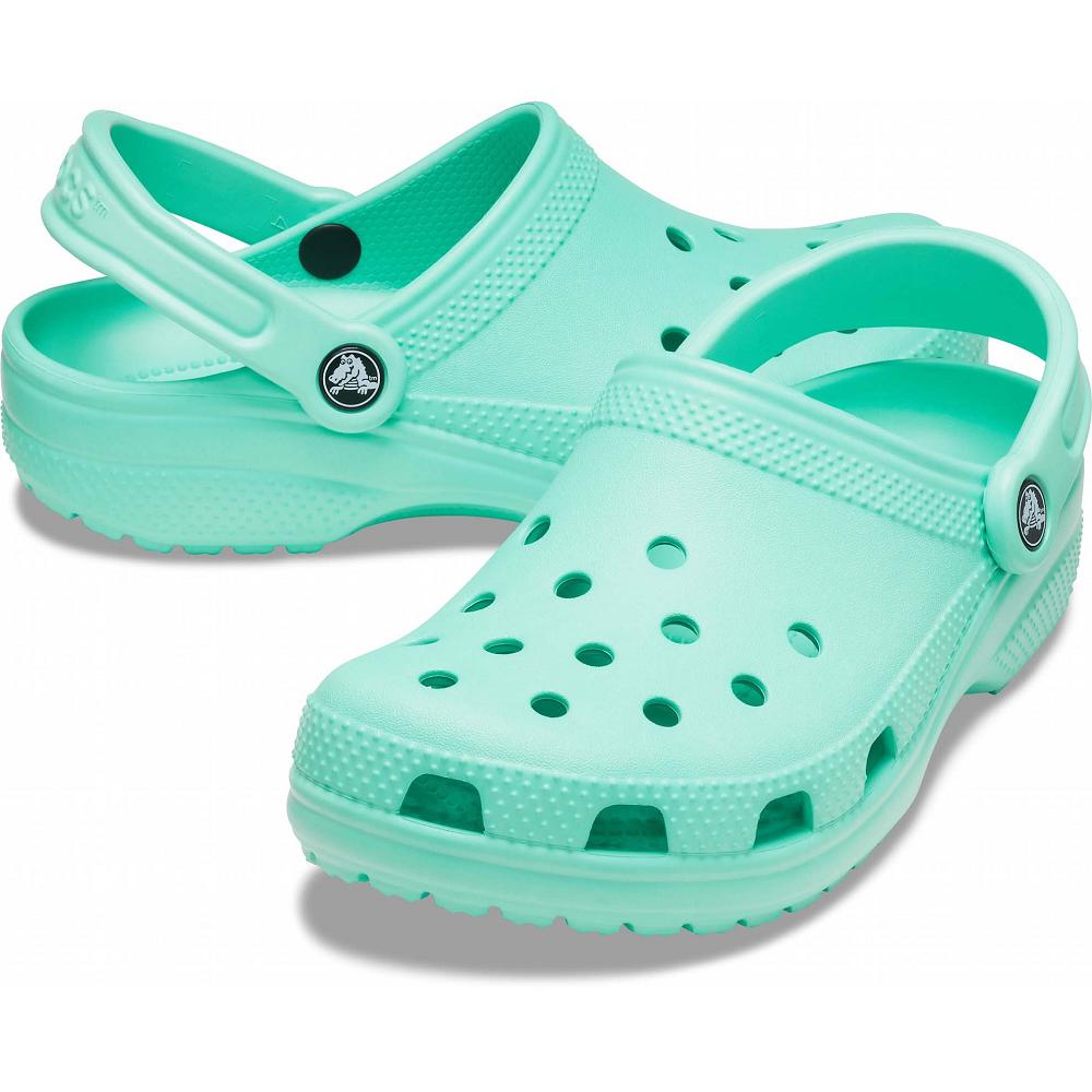 Mint Women's Crocs Classic Shoes Clogs | NZ 0005TCEV